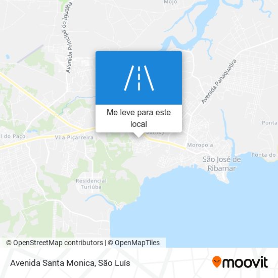 Avenida Santa Monica mapa