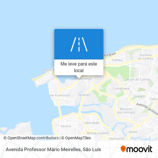 Avenida Professor Mário Meirelles mapa