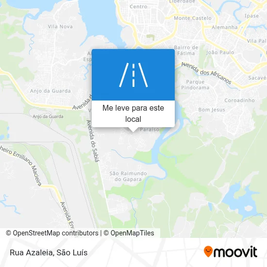 Rua Azaleia mapa