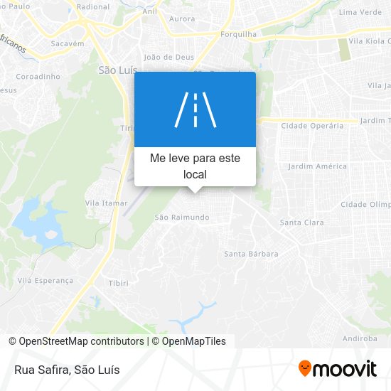 Rua Safira mapa