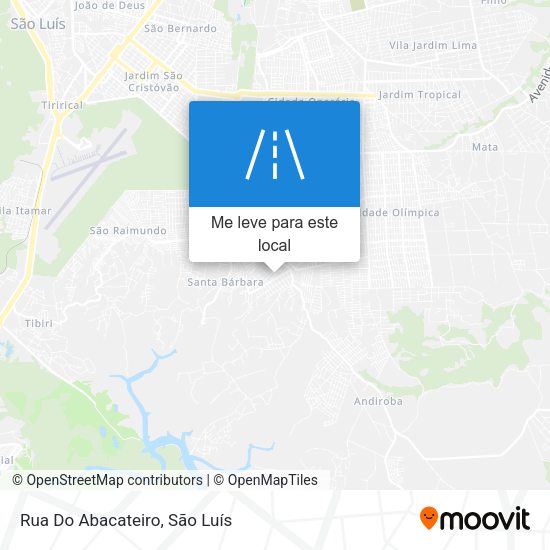 Rua Do Abacateiro mapa