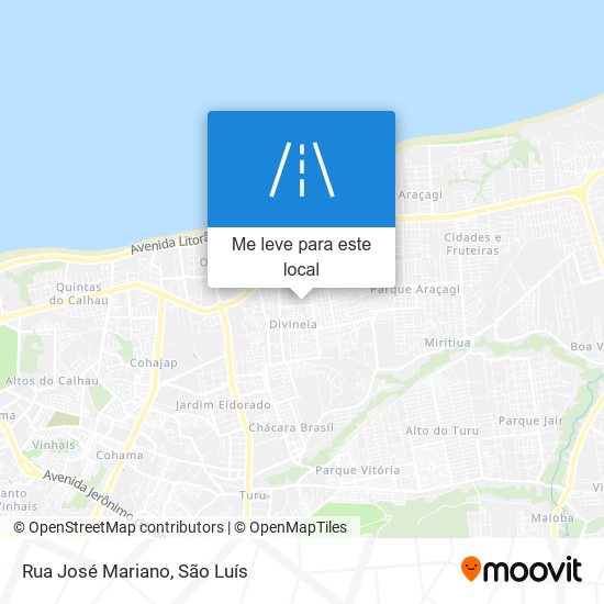 Rua José Mariano mapa