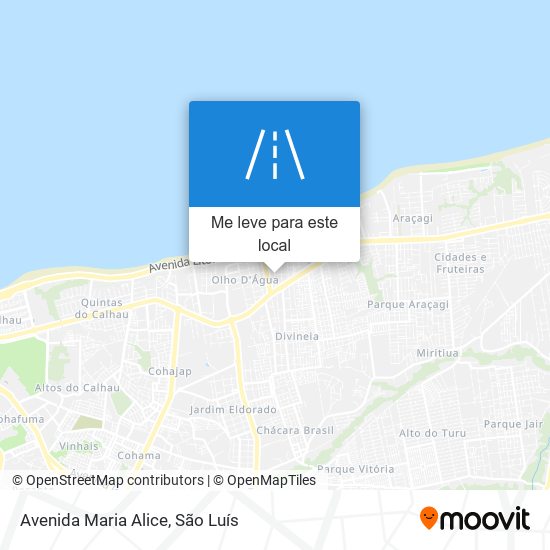 Avenida Maria Alice mapa