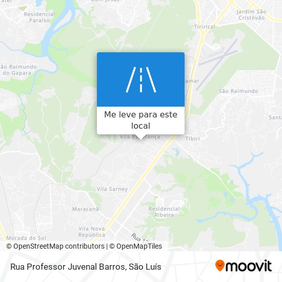 Rua Professor Juvenal Barros mapa