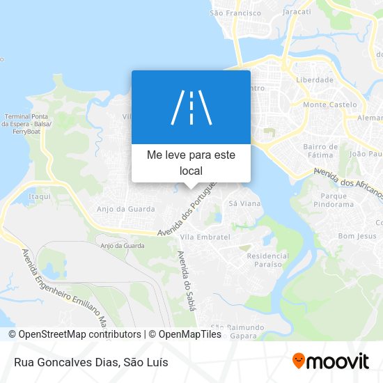 Rua Goncalves Dias mapa
