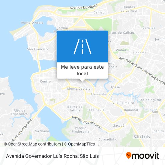 Avenida Governador Luís Rocha mapa