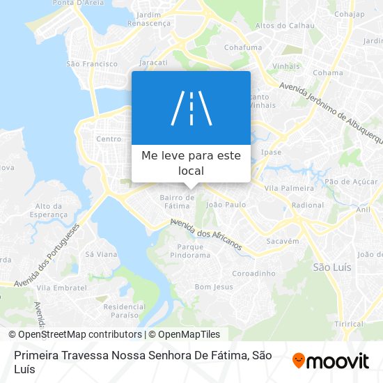 Primeira Travessa Nossa Senhora De Fátima mapa