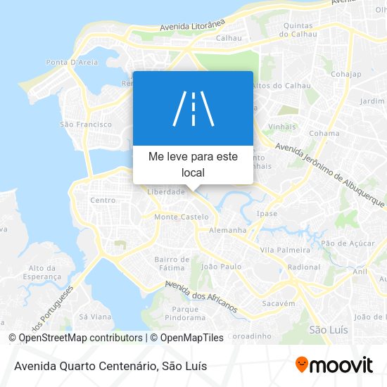 Avenida Quarto Centenário mapa