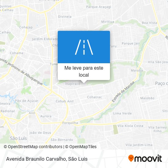 Avenida Braunilo Carvalho mapa