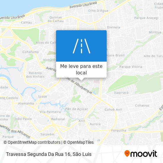 Travessa Segunda Da Rua 16 mapa