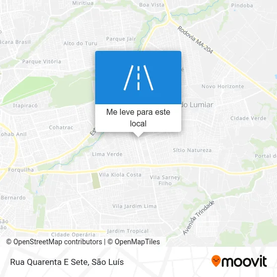 Rua Quarenta E Sete mapa