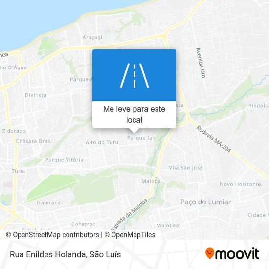 Rua Enildes Holanda mapa