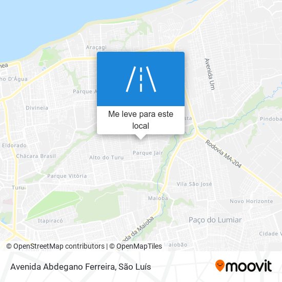 Avenida Abdegano Ferreira mapa