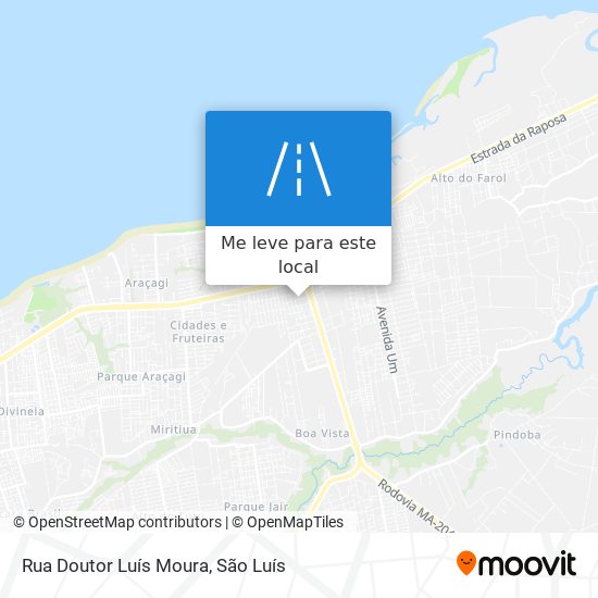 Rua Doutor Luís Moura mapa