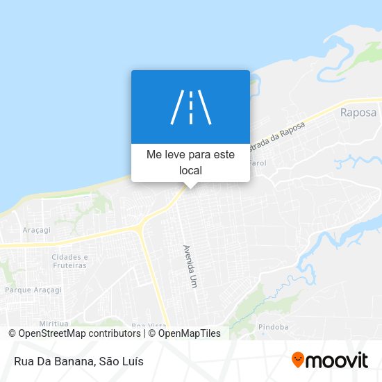 Rua Da Banana mapa