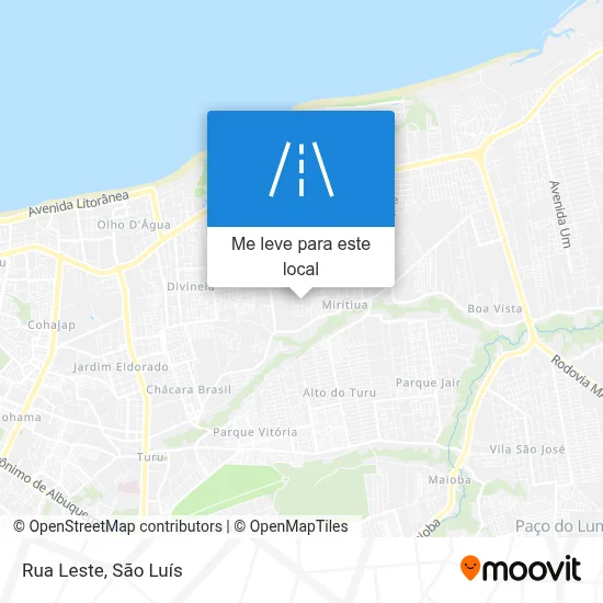Rua Leste mapa