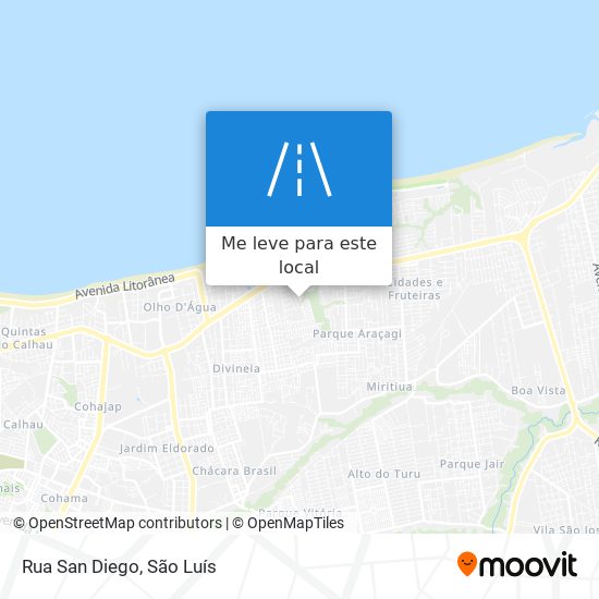 Rua San Diego mapa