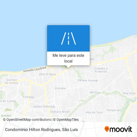 Condomínio Hilton Rodrigues mapa