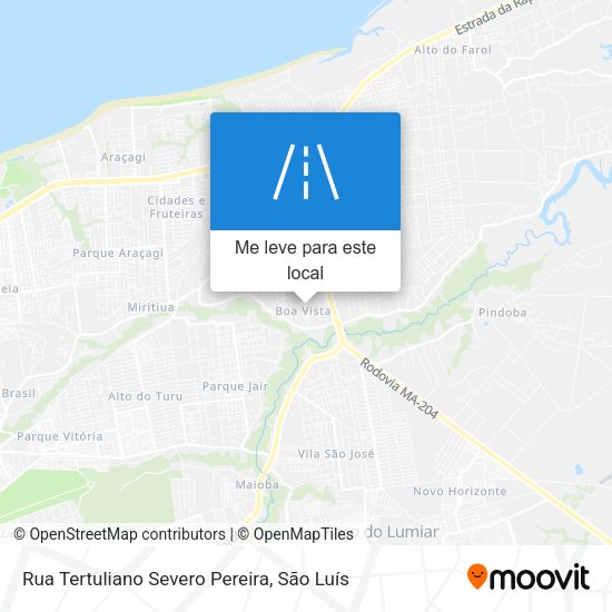 Rua Tertuliano Severo Pereira mapa