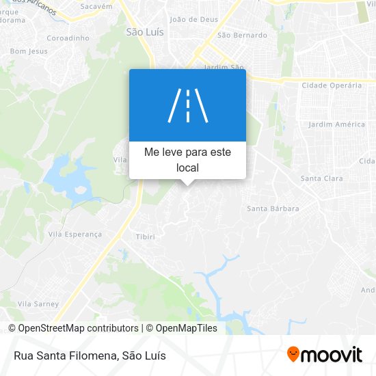 Rua Santa Filomena mapa