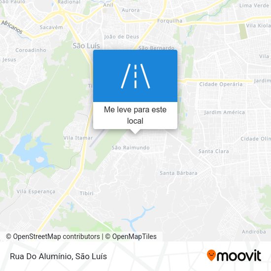 Rua Do Alumínio mapa