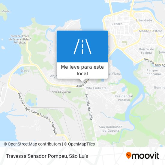 Travessa Senador Pompeu mapa