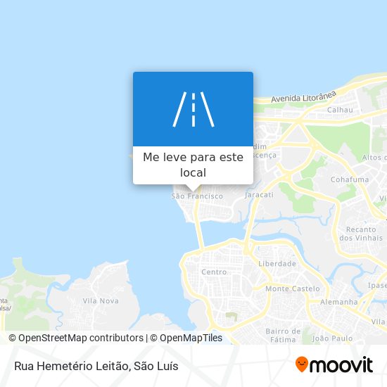 Rua Hemetério Leitão mapa