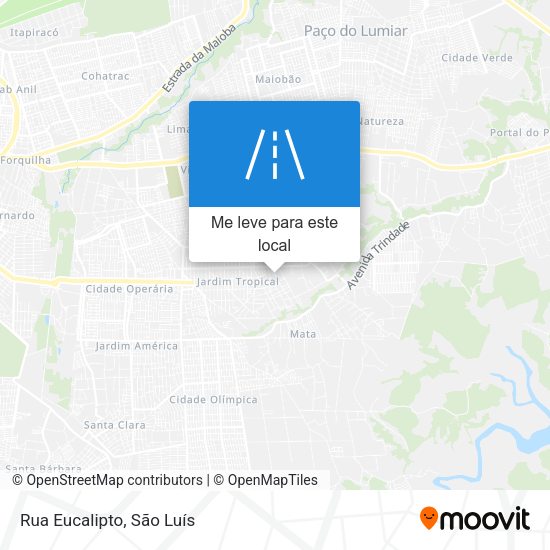 Rua Eucalipto mapa