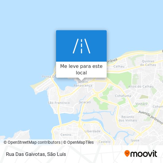 Rua Das Gaivotas mapa