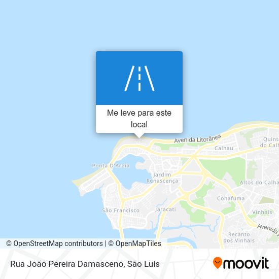 Rua João Pereira Damasceno mapa