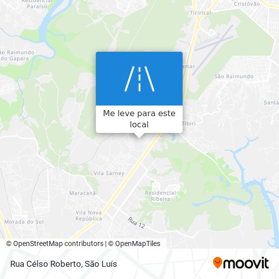 Rua Célso Roberto mapa