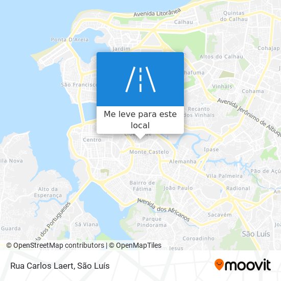 Rua Carlos Laert mapa