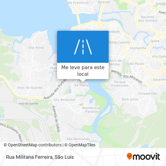 Rua Militana Ferreira mapa