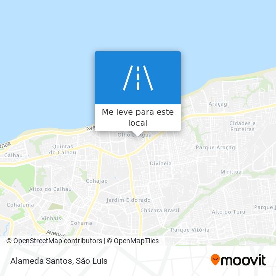 Alameda Santos mapa