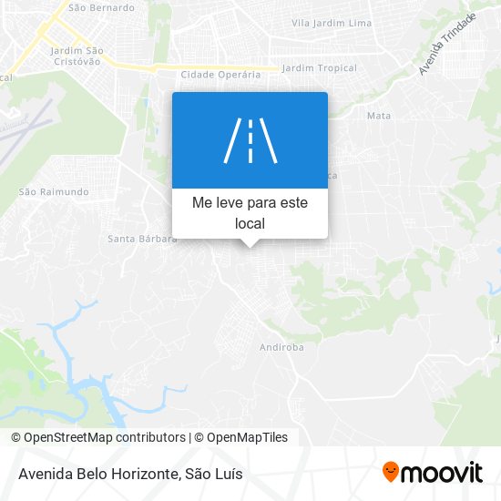 Avenida Belo Horizonte mapa