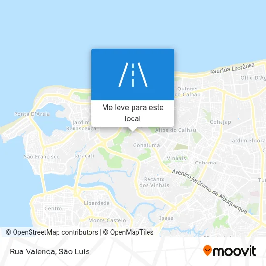 Rua Valenca mapa