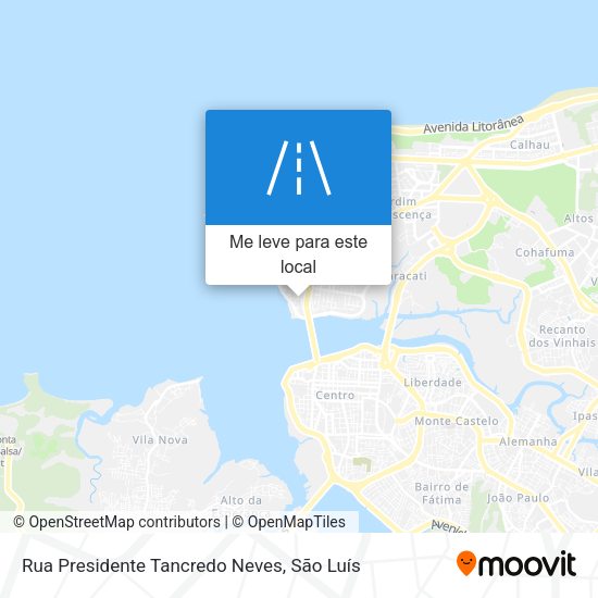 Rua Presidente Tancredo Neves mapa