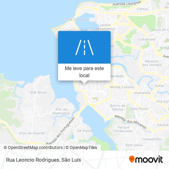 Rua Leoncio Rodrigues mapa