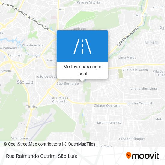 Rua Raimundo Cutrim mapa