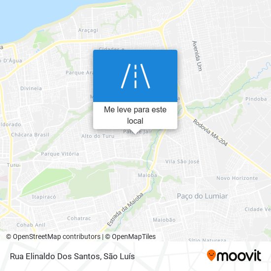 Rua Elinaldo Dos Santos mapa