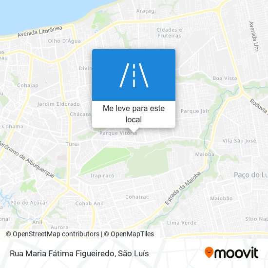 Rua Maria Fátima Figueiredo mapa