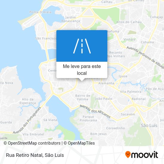 Rua Retiro Natal mapa