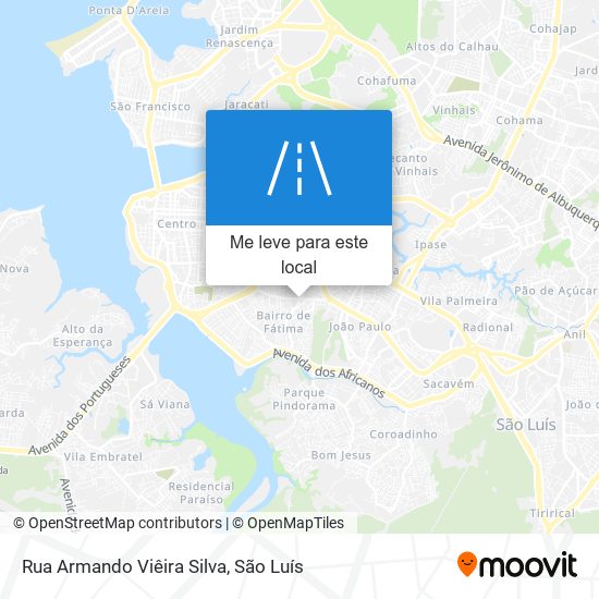 Rua Armando Viêira Silva mapa