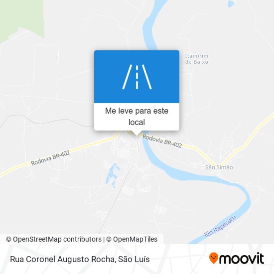 Rua Coronel Augusto Rocha mapa