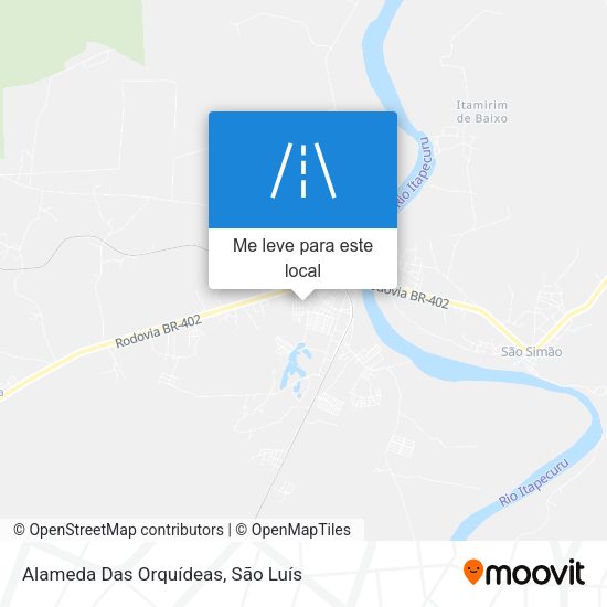 Alameda Das Orquídeas mapa