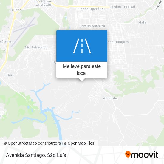 Avenida Santiago mapa