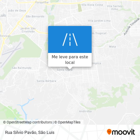 Rua Silvio Pavão mapa