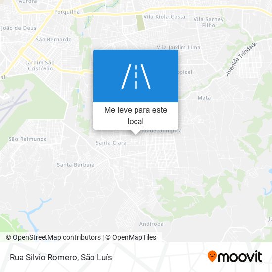 Rua Silvio Romero mapa