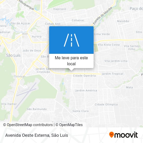 Avenida Oeste Externa mapa