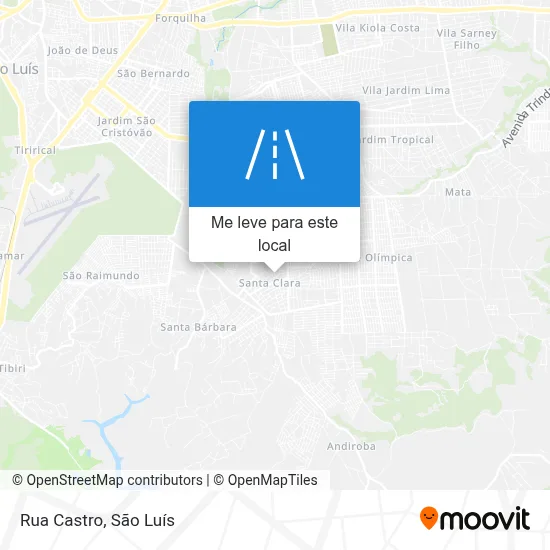 Rua Castro mapa